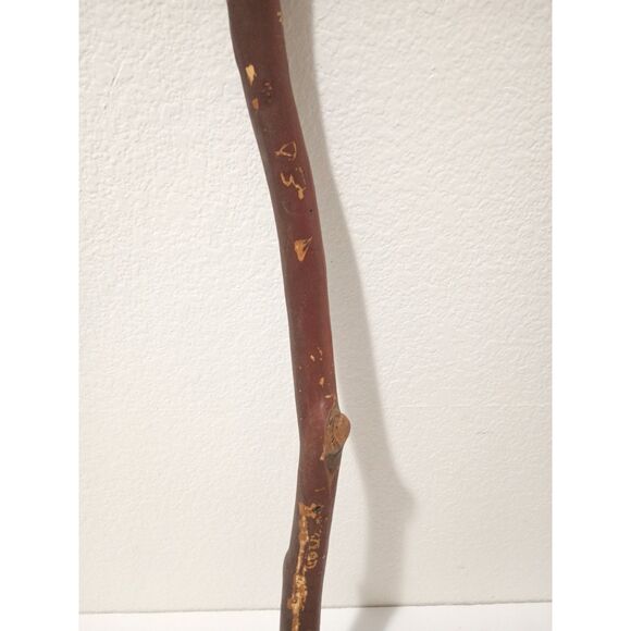Vintage 32" Handmade Manzanita Wood Gnarled Two Tone Walking Stick Cane - Picture 5 of 10